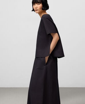 Top relaxed fit tejido rayas mujer
