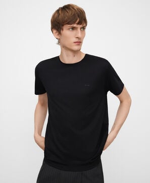 Cotton and lyocell regular fit T-shirt