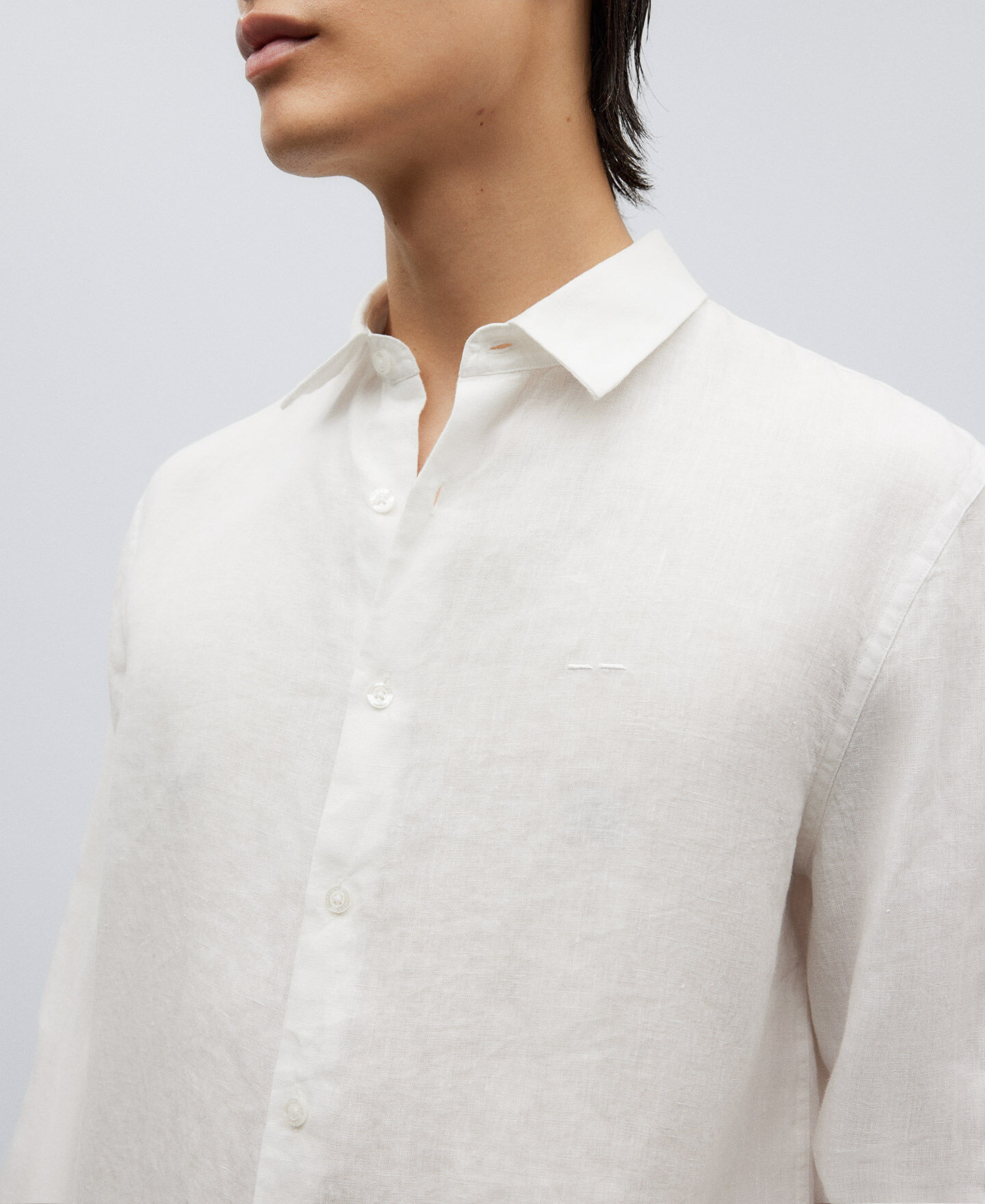 Chemise blanche homme en discount lin
