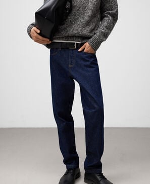 Pantalón denim regular fit hombre