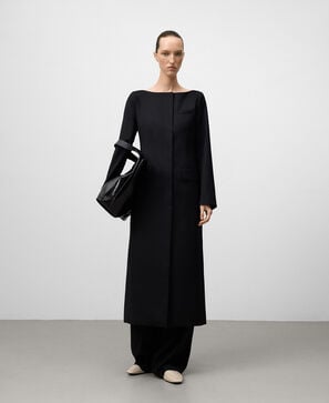 Vestido sastre escote barco mujer