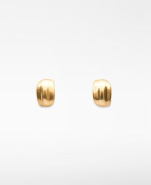 Pendientes metálicos dorados mujer
