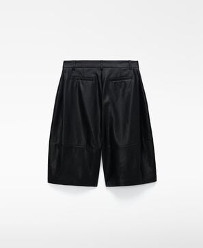 Bermuda shorts with side pleats man