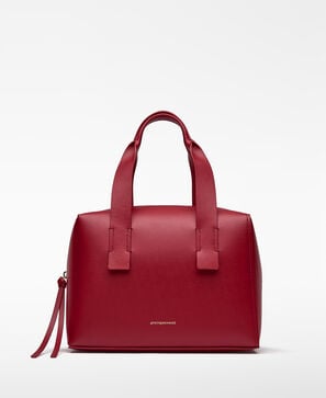 Mica leather bowling bag