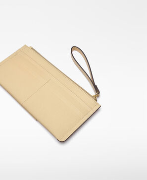 Responsible leather large wallet woman