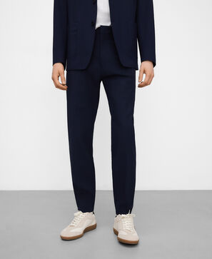 Pantalon slim fit en seersucker