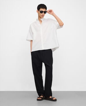 Camisa boxy oversize algod&oacute;n org&aacute;nico