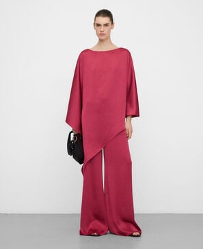 Satin palazzo trousers