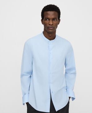 Camisa regular fit cuello mao algod&oacute;n
