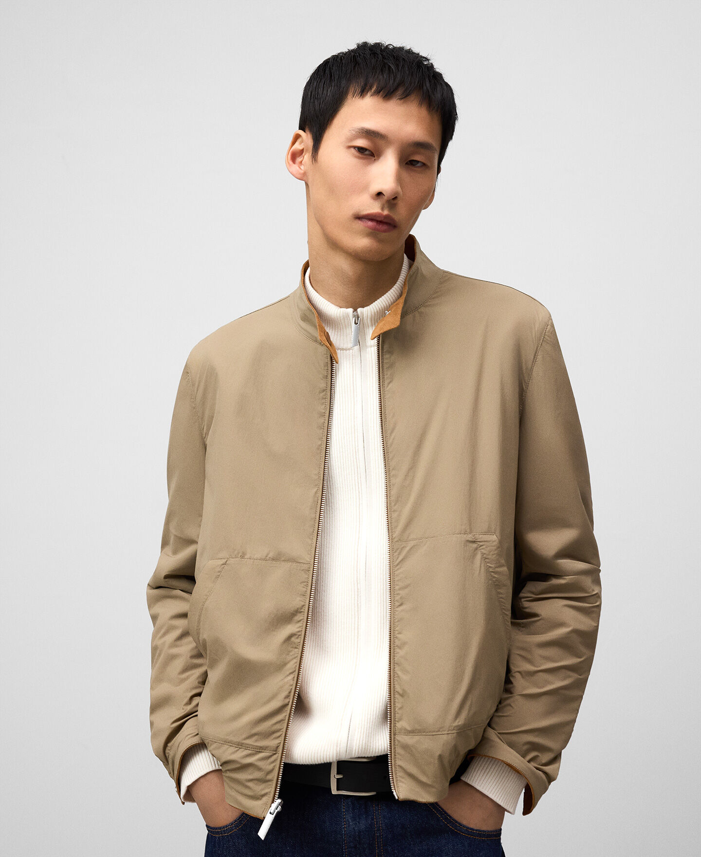 スペイン製 Adolfo Domínguez ウール テーラードジャケット アドルフォドミンゲス ウール テーラードジャケット 42 グレー