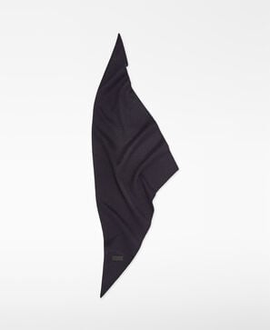 Cachecol quadriculado triangular de dupla face