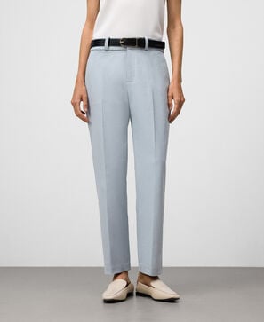Skinny fit ankle-length trousers woman