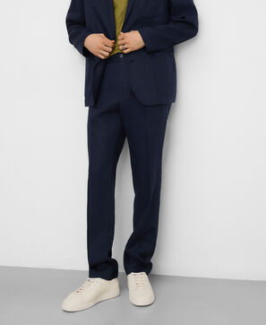 Linen tailored trousers