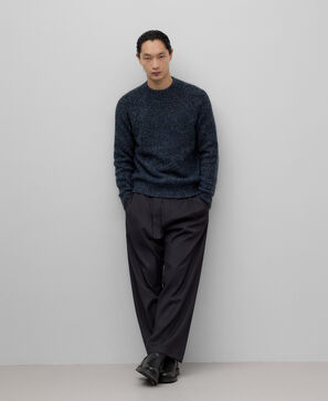 Melange knit sweater man