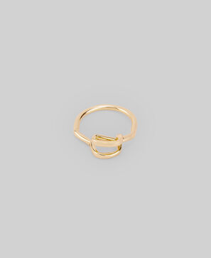 Anillo dorado nudo mujer