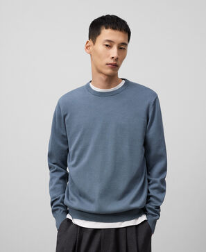 Regular fit crew collar sweater man