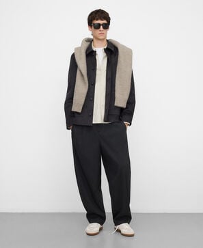 Surchemise coupe classique en daim