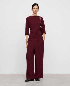 Pantal&oacute;n recto boucl&eacute;