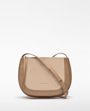 Sac &agrave; bandouli&egrave;re moyen Dorna en cro&ucirc;te de cuir