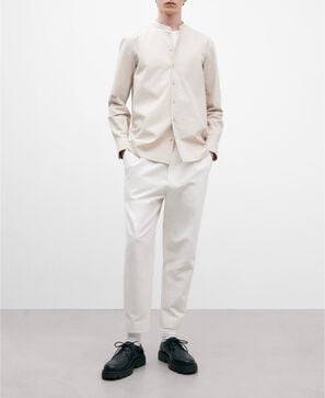 Sand colour regular fit shirt