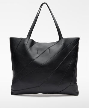 Large recycled polyester shopper woman