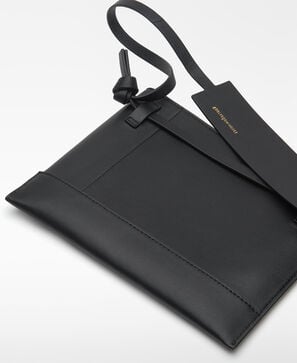 Mala de cintura mini em pele para mulher