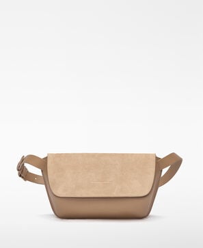 Sac banane Dorna en cro&ucirc;te de cuir .