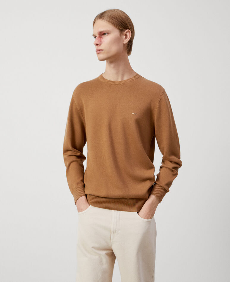 Cotton and wool sweater