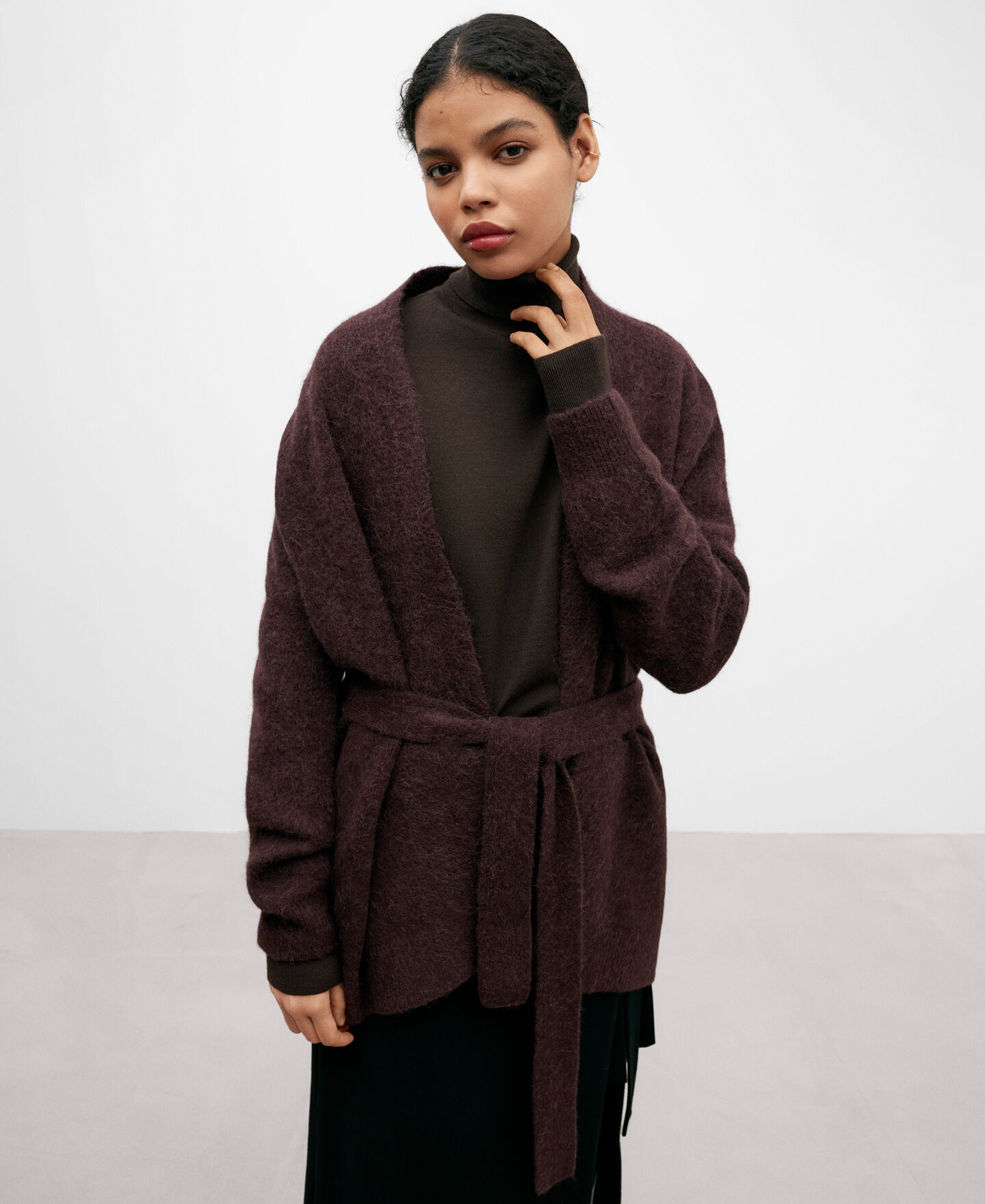 Cardigan en alpaga femme