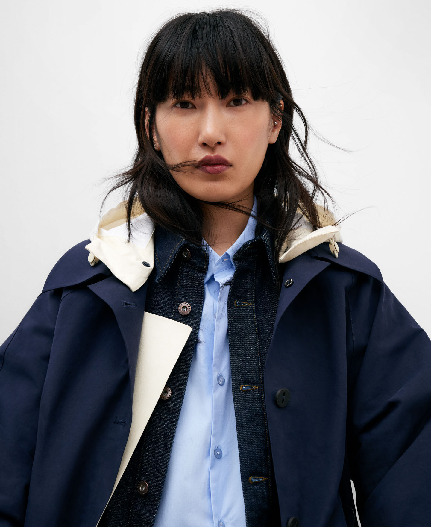 Trench coat detachable hood best sale