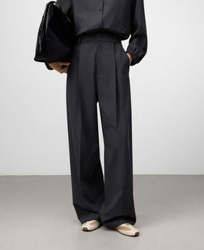 Pantalón sastre recto mujer