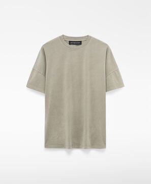 Organic cotton washed-effect T-shirt