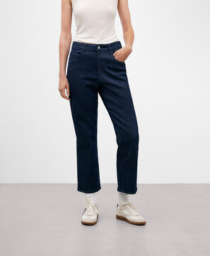 Pantalón denim azul mujer
