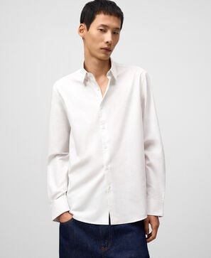 Regular fit checkered shirt man