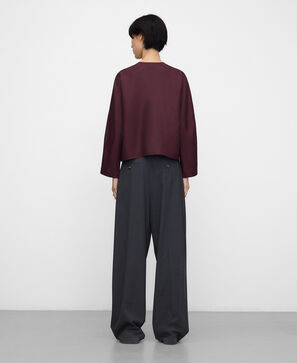 Crew collar short shirt