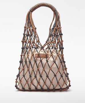 Bolso grande Nube tubulares anudados