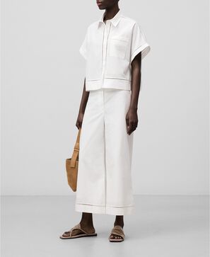 Pantal&oacute;n recto algod&oacute;n mujer