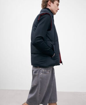 Reversible padded waistcoat