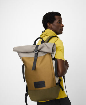 Combined roll-top backpack