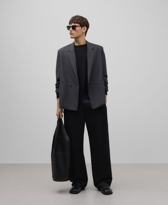 Adolfo dominguez Blazer cruzada gris marengo hombre