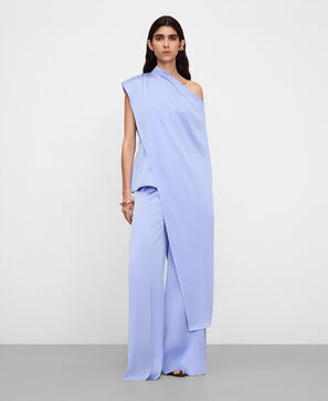 Satin palazzo trousers