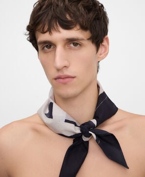Cotton printed scarf man