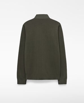 Jaqueta de nylon e malha acolchoada