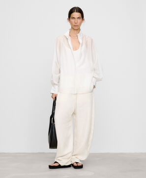 Chemise ample semi transparente