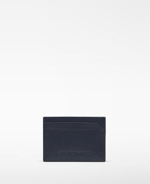 Two-tone leather card holder man