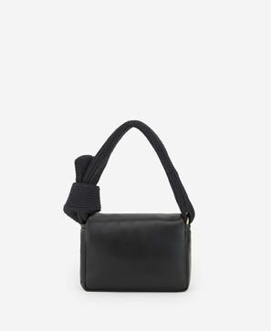 Responsible leather shoulder bag woman