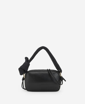 Responsible leather shoulder bag woman