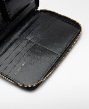 Billetera patchwork piel mujer