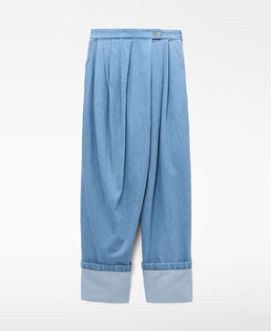 Pantal&oacute;n baggy cruzado denim algod&oacute;n
