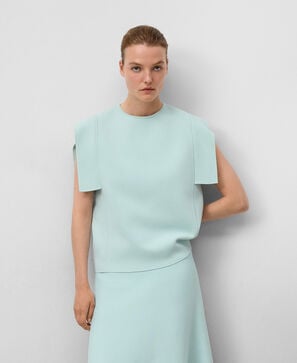 Jersey punto piezas laterales mujer